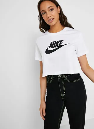 Essential Futura Icon Cropped T-Shirt