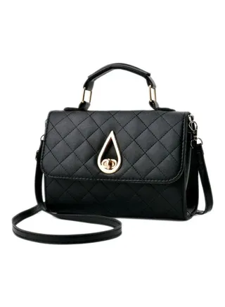 PU Satchel Bag Black 