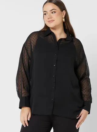 Button Down Textured Shirt 