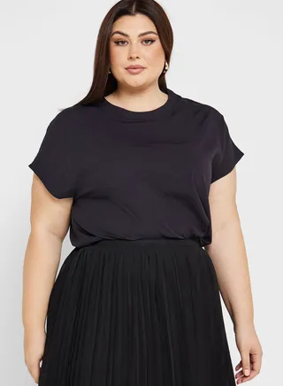 Cap Sleeve Wide Fit Blouse