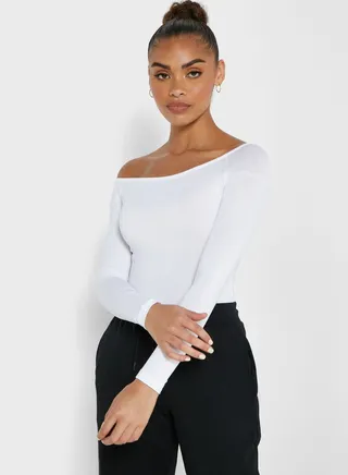 Off shoulder long Sleeve Top 