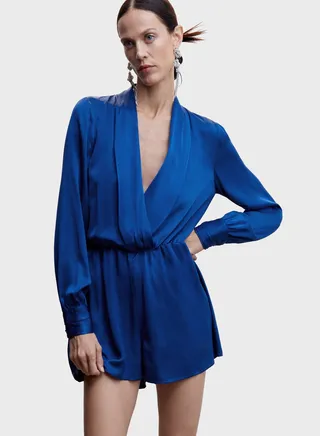 Surplice Neck Jumpsuit 