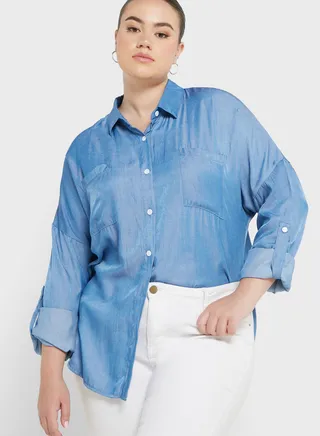 Plain Button Down Shirt