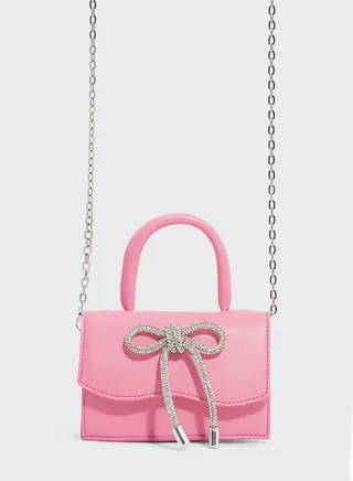 Mini Bow Embellished Satchel