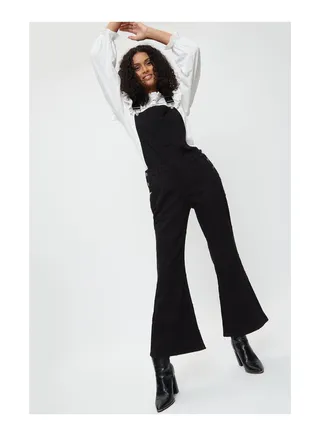 Wide Leg Dungarees 