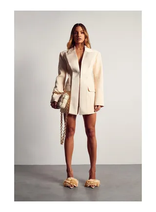 Tailored Blazer Style Playsuit 