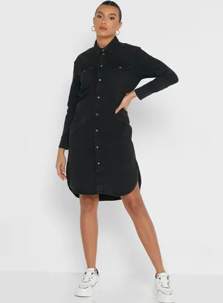 Pocket Detail Denim Shirt 