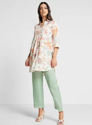 Floral printed tunic 