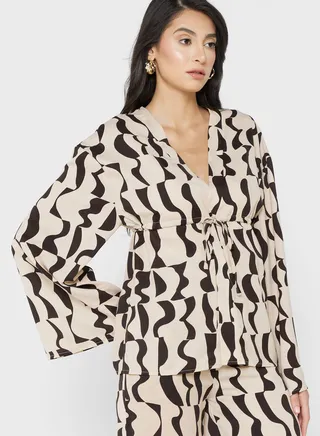 Abstract Printed Top 
