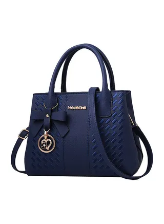 Stylish And Elegant Satchel Handbag 26 x 20 cm Blue 