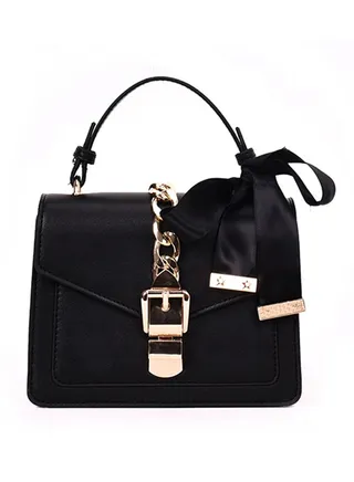 Fashion Light Weight Satchel Black 