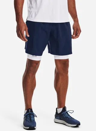 Logo Graphic Drawcord Closure Activewear Shorts 