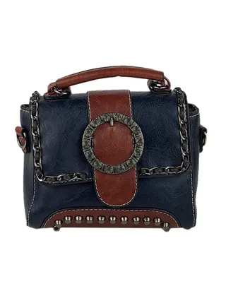 Elegant Style Satchel bag Dark Blue 