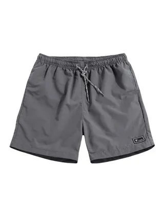 Solid Workout Fitness Quick Dry Shorts Grey 