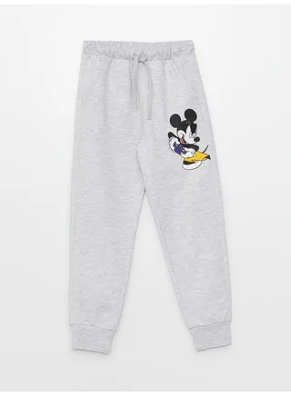 Elastic Waist Mickey Mouse Printed Boys Jogger Sweatpants 