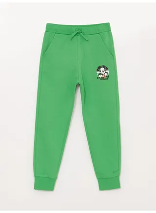 Elastic Waist Mickey Mouse Printed Boys Jogger Sweatpants 