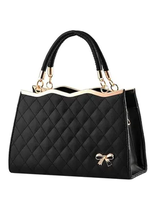 Bowknot Shoulder Bag Black 