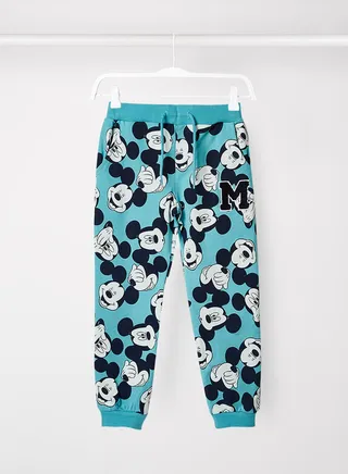 Baby Mickey Mouse Sweatpants Aqua 