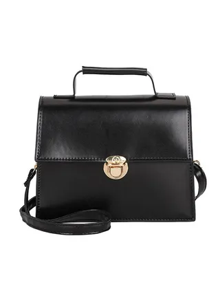 Fashion Light Weight Satchel Black 