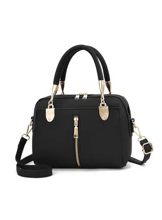 Stylish Fashion Light Weight Satchel Black 