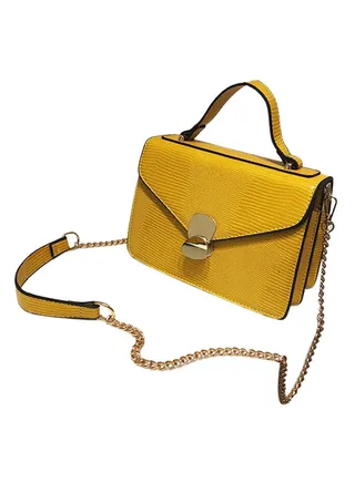 Comfortable And Stylish Satchal Handbag Yellow 