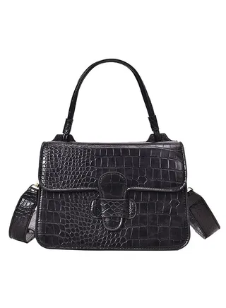 Fashion Light Weight Satchel Black 
