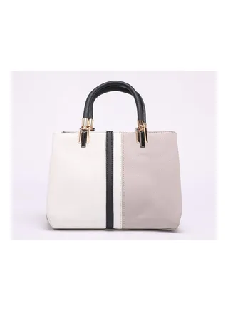 Women's Handbag Simple Voguish Patching Colors Large Capacity Bag Grey 
