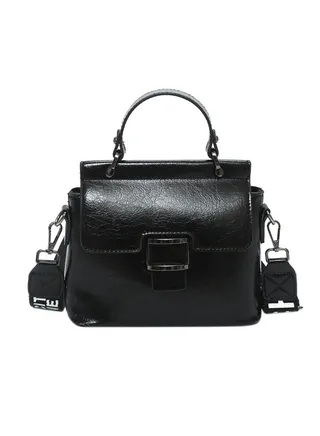 Casual Elegant Brief Style Satchel Black 