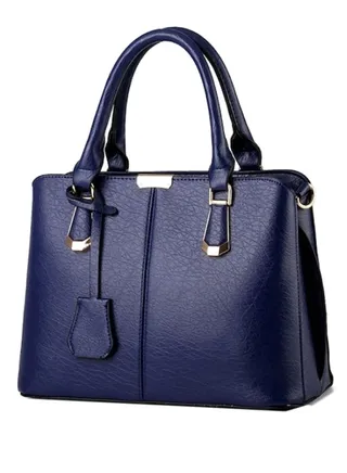 Elegant Stylish Large Capacity Satchel Handbag Blue 
