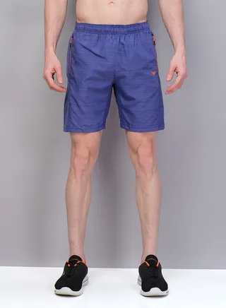 Zip Pocket Woven Melange Shorts