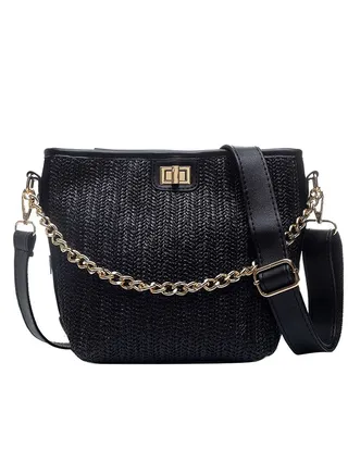 Fashion Light Weight Satchel Black 