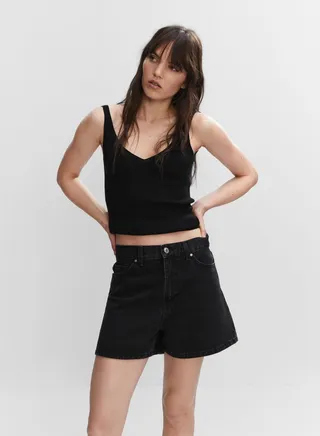 V-Neck Knitted Top 