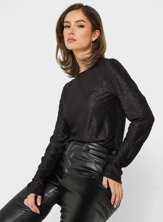 Textured Knitted Top 