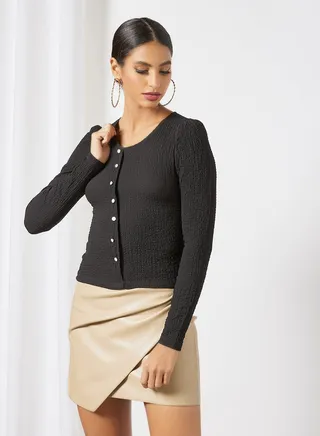 Long Sleeve Top Black 
