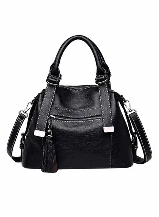 Elegant Stylish Satchel Black 