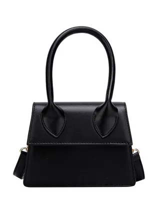 Fashion Light Weight Satchel Black 