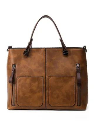 Comfortable And Stylish Satchal Handbag Brown 