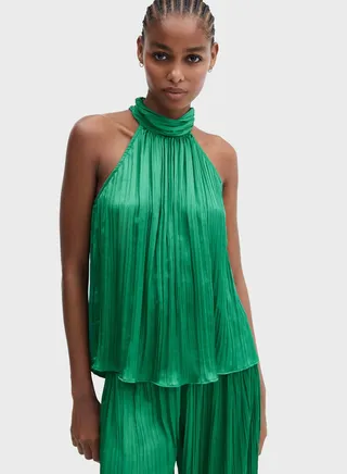 Halter Neck Tiered Top 