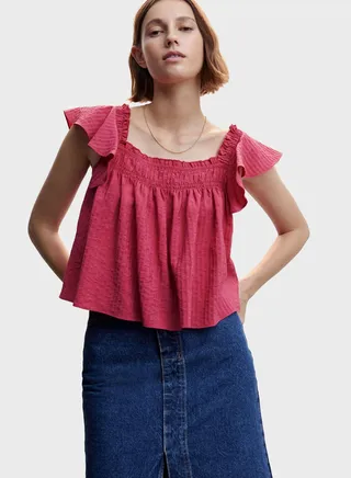 Ruffle Detail Top 