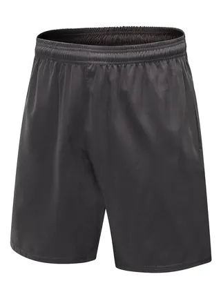 Men Quick Dry Breathable Running Shorts Grey 