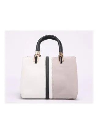 Gray Vougeus Women's Simple Design Patchwork Large Capacity Tote Bag 