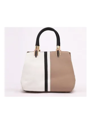 Women's Handbag Simple Voguish Patching Colors Large Capacity Bag Khaki 