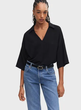 V-Neck Knitted Top 