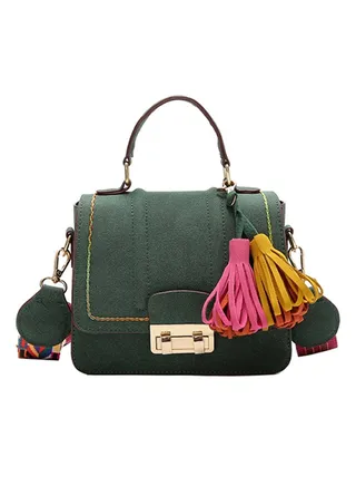 Multifunctional Stylish Satchel Bag Green 