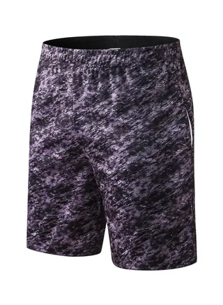 Men Quick Dry Breathable Elastic Shorts Black 