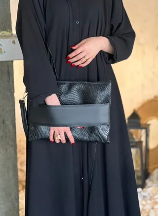 Pouch mini Snake leather 