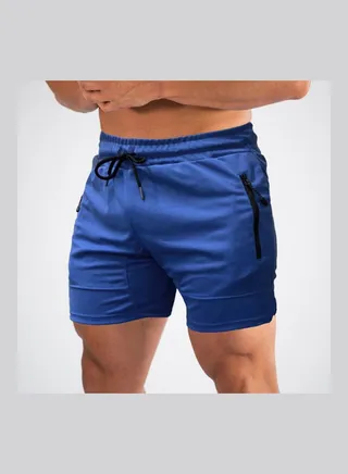 Quick Drying Workout Running Shorts Royal Blue 