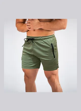 Quick Drying Workout Running Shorts Green 