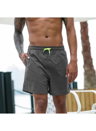 Quick Drying Workout Fitness Shorts Grey 