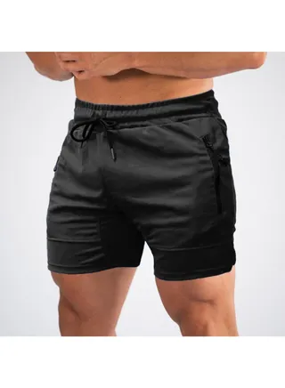 Sports Workout Performance Shorts Black 